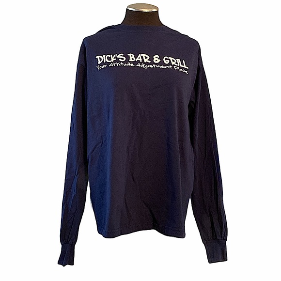 Gildan Other - Dick’s Bar & Grill navy blue long sleeve shirt